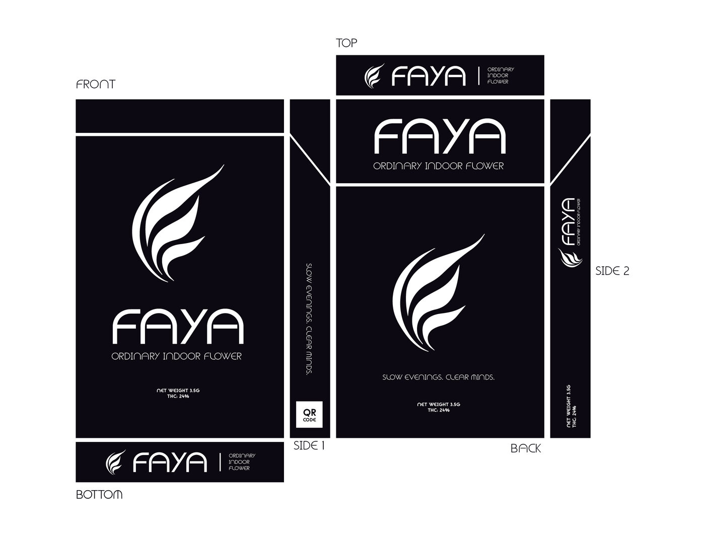 FAYA pack dieline