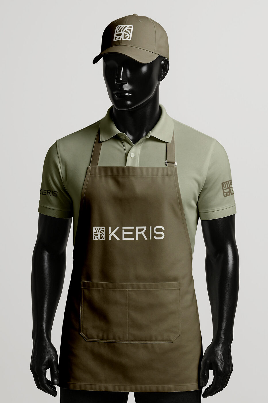 Keris staff apron and cap