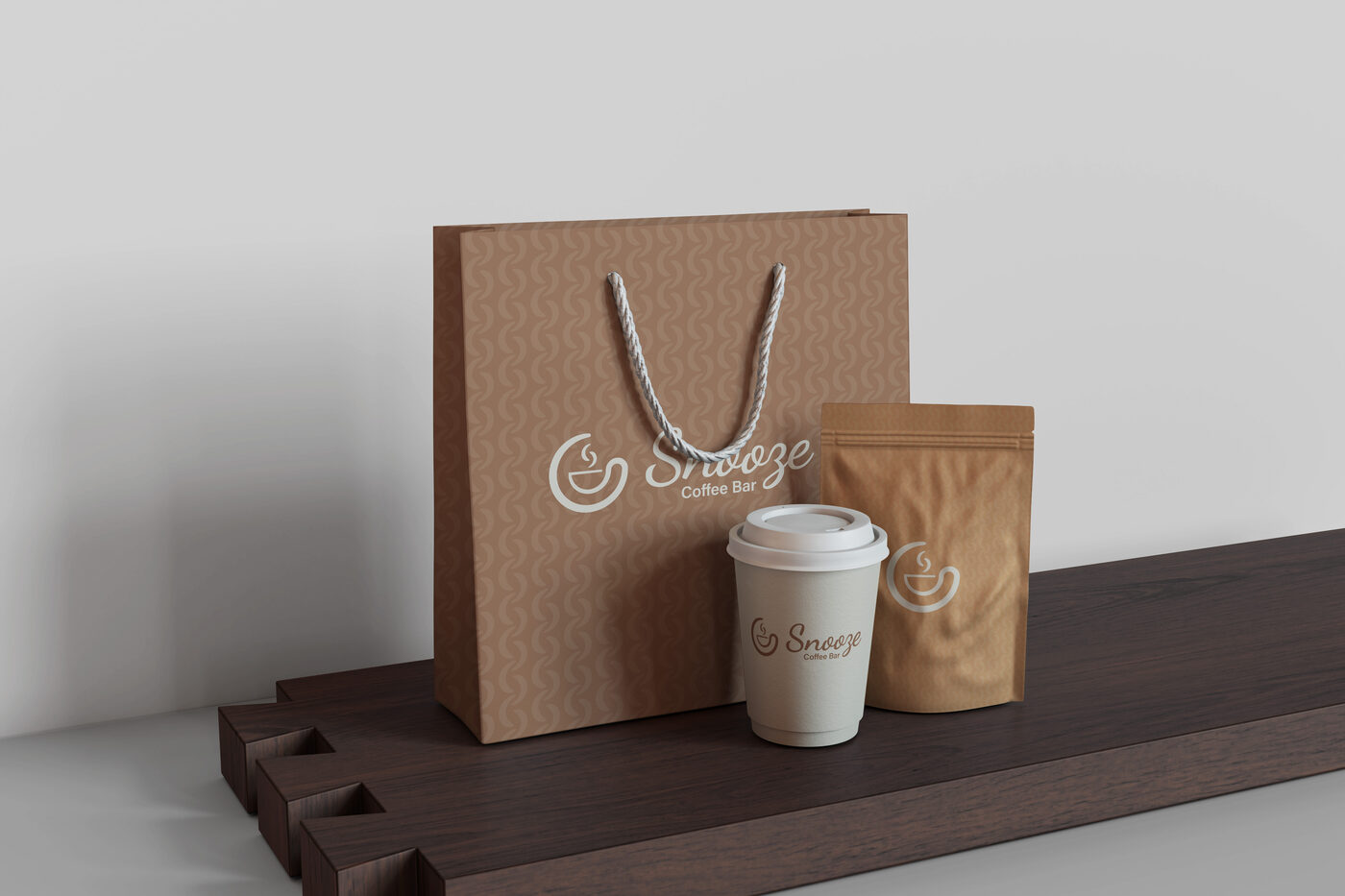 Snooze paper bag and cup