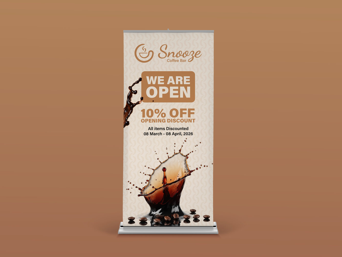 Snooze roll-up banner