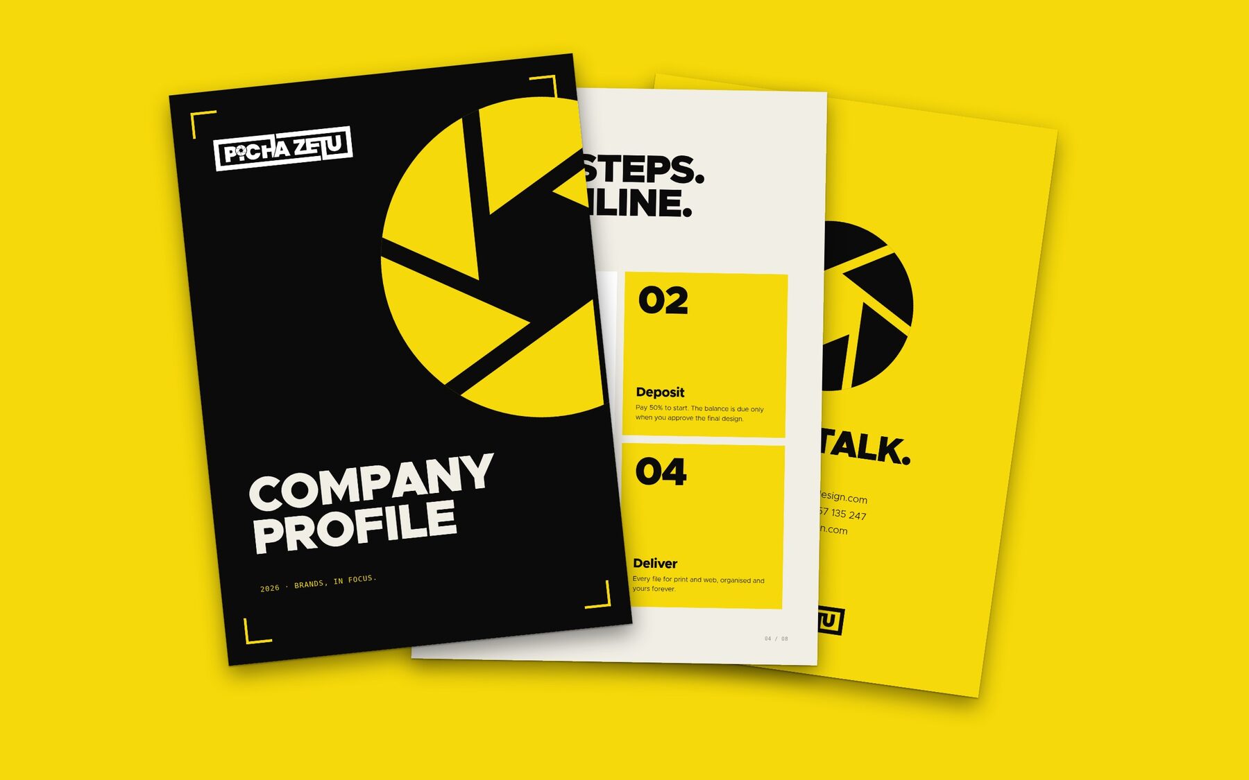 Company profile cover and pages