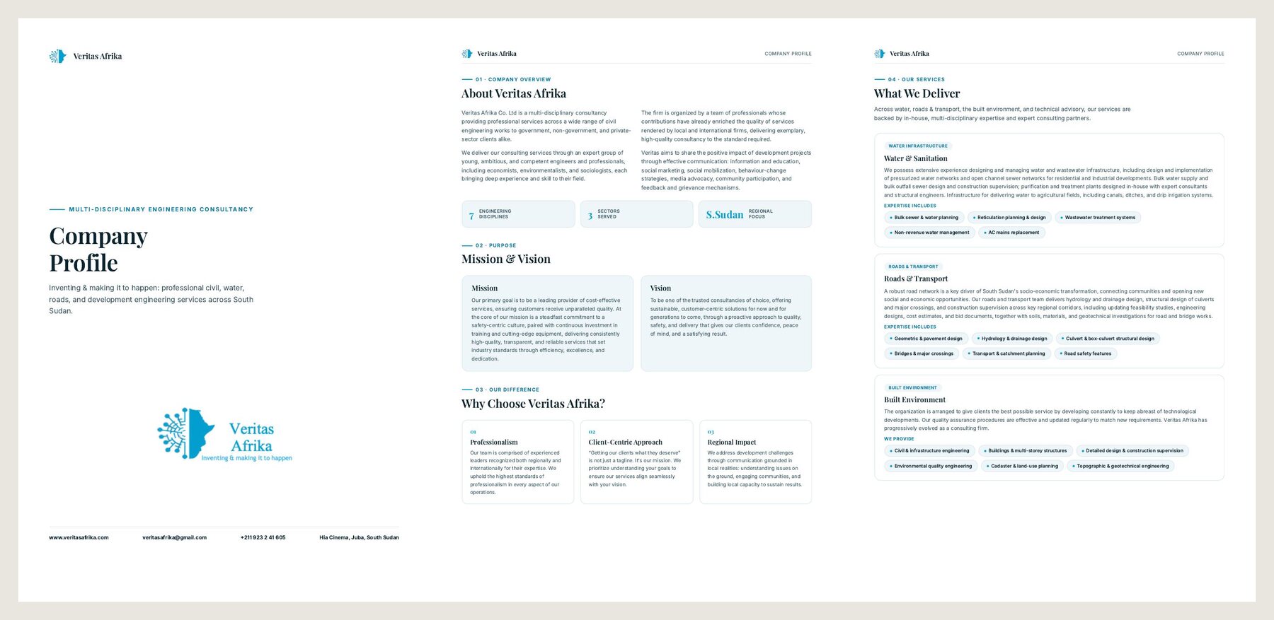 Veritas Afrika company profile pages